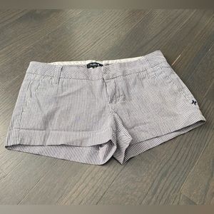 Navy and white shorts